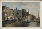 Christoffel Hendrik Dijkman 1879 -1954 gezicht op Delfshaven, Antiek en Kunst, Ophalen