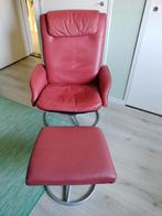 Ikea Malung draai en relax fauteuil, Gebruikt, Leer, 50 tot 75 cm, Ophalen