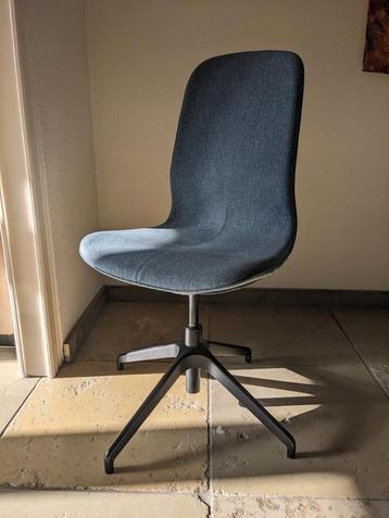 IKEA Langfjall donkerblauw, hoge rug, vierpoot beschikbaar voor biedingen