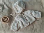 2 delige gebreide baby set maat 50/56, Ophalen of Verzenden, Nieuw, Kleertjes, Levensecht of Reborn