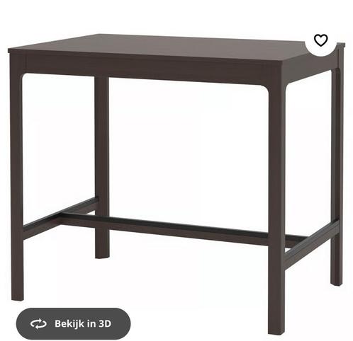 IKEA Stornas Bartafel Zwart, Huis en Inrichting, Tafels | Eettafels, Gebruikt, 100 tot 150 cm, 50 tot 100 cm, tot twee personen