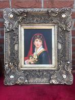 goed schilderij: portret van een stijlvolle dame, Antiek en Kunst, Ophalen of Verzenden