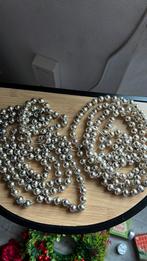 Vintage Glas Kralen slingers, 89 en 93 cm., Diversen, Kerst, Ophalen of Verzenden, Gebruikt