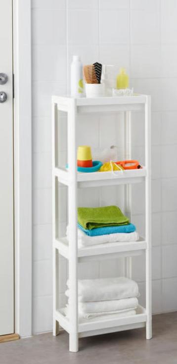 VESKEN Open kast, wit, 37x23x101 cm beschikbaar voor biedingen