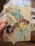 Antieke Celluloid Kaart met 3D Bloemen - Frankrijk souvenir, Antiek en Kunst, Antiek | Woonaccessoires, Ophalen of Verzenden