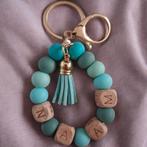 Sleutelhanger turquoise gepersonaliseerd met naam, Verzenden, Nieuw, Overige typen