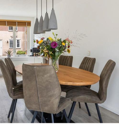Ovale eettafel, Huis en Inrichting, Tafels | Eettafels, 100 tot 150 cm, 200 cm of meer, Vijf personen of meer, Ovaal, Eikenhout
