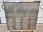 Grote RVS werkkast uitneembare laden, Ophalen, Gebruikt