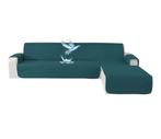 Waterdichte hoekbank hoes, blauwgroen., Hoekbank, 75 tot 100 cm, Ophalen of Verzenden, Zo goed als nieuw