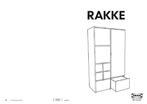 IKEA Rakke Kledingkast, Huis en Inrichting, Kasten | Kledingkasten, Ophalen, Gebruikt, 100 tot 150 cm, 200 cm of meer