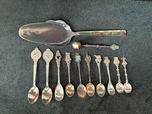 Verzilverde lepeltjes thee lepel Koffie zilver bestek, Antiek en Kunst, Antiek | Bestek, Ophalen of Verzenden