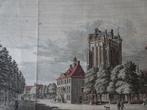 Gravure kleur markt stadhuis kerk Wijk bij Duurstede Spilman, Antiek en Kunst, Verzenden