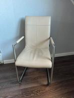 4 leren eetkamer stoelen Henders & Hazel, Ophalen, Gebruikt, Overige kleuren, Metaal