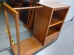 Leuke Teak kast met lade en hang gelegenheid, Huis en Inrichting, Kasten | Kledingkasten, Ophalen, Gebruikt, 100 tot 150 cm, 100 tot 150 cm