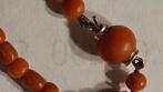 bloedkoralen halsketting, Verzenden, Gebruikt, Oranje, Overige materialen