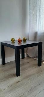 Nieuwe zwarte strakke salontafel 55×55 of bijzettafel, 50 tot 100 cm, Vierkant, Zo goed als nieuw, Minder dan 50 cm