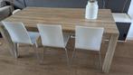 Houtlook eettafel 180x90, Ophalen, Overige materialen, Gebruikt, 50 tot 100 cm