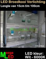 LED Verlichting SET 25cm voor Kweekkooi Vogelkooi Voliere, Ophalen of Verzenden, Nieuw, Aluminium, Broedkooi of Kweekkooi