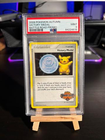 Pokemon Victory Medal Battle Road Promo PSA 9 beschikbaar voor biedingen