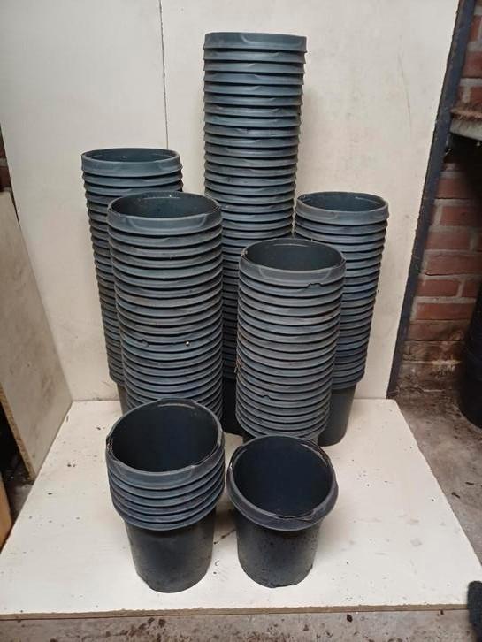 Hoge Kweekpotten 19 cm, Tuin en Terras, Bloempotten, Gebruikt, Kunststof, Minder dan 40 cm, Minder dan 25 cm, Rond, Ophalen of Verzenden