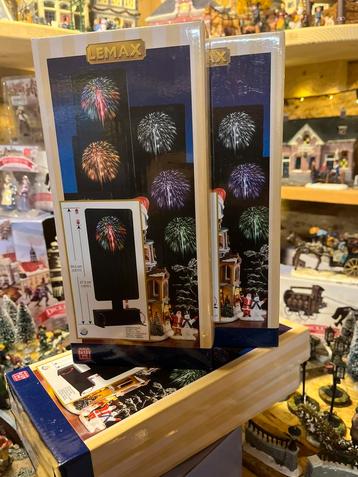 Lemax vuur werk 4 stuks beschikbaar voor biedingen