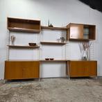 Vintage jaren 60 Sybille (DDR) wandsysteem, boekenkast Duits, Ophalen, 250 tot 300 cm, Gebruikt, Met deur(en)