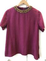 Super mooie bordeauxrode blouse Etro maat IT42 36 38, Etro, Verzenden, Zo goed als nieuw, Maat 36 (S)