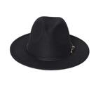 Fedora Hoed Zwart, Kleding | Dames, Hoeden en Petten, Ophalen of Verzenden, Zo goed als nieuw, One size fits all, Hoed