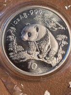 Japanse panda munt zilver 10 yeng., Ophalen of Verzenden, Zilver
