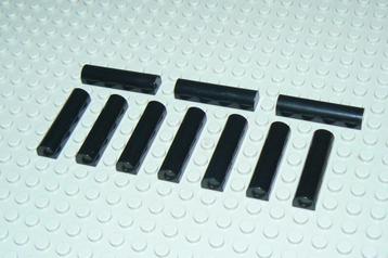 L681 Lego gebogen stenen 1x4 zwart 10 st.