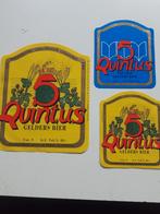 3 etiketten Quintus Gelders bier., Ophalen of Verzenden, Zo goed als nieuw