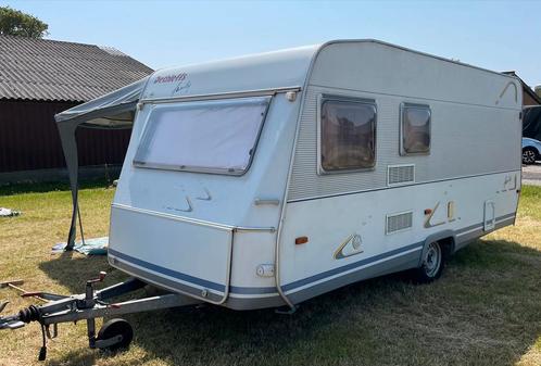 Dethleffs 490 family met stapelbed, treinzit, eethoek/2-pbed, Caravans en Kamperen, Caravans, Particulier, tot en met 6, 1250 - 1500 kg