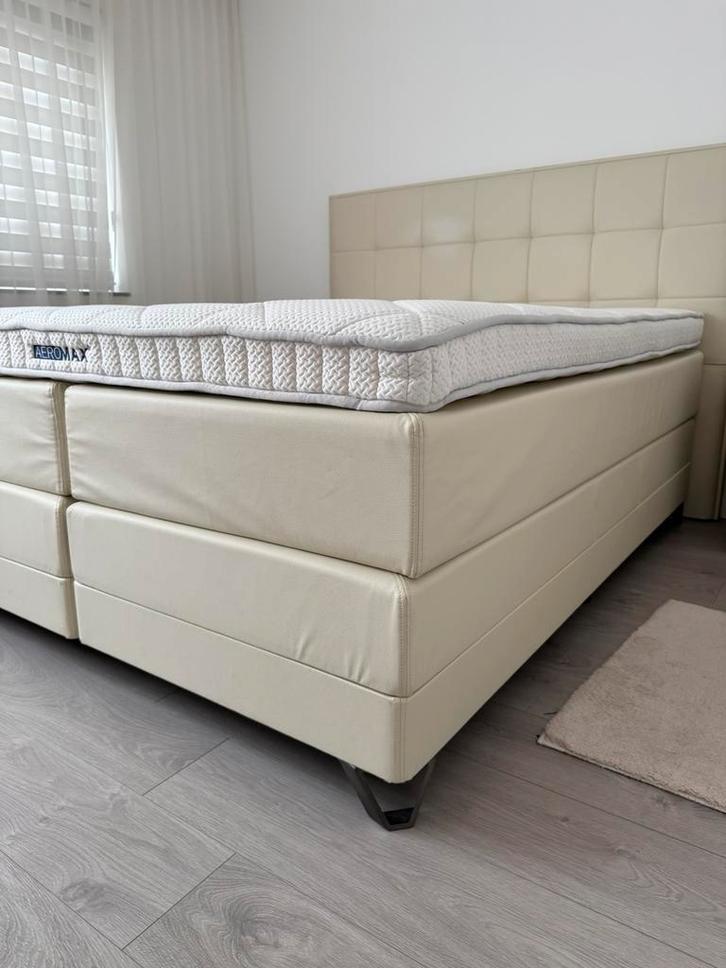 Tweepersoons Boxspring , elektrisch met afstandsbediening, Huis en Inrichting, Slaapkamer | Boxsprings, Gebruikt, 160 cm, 200 cm