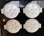 4 Le Creuset escargot slakken bakjes, chammpigons gietijzer, Huis en Inrichting, Keuken | Potten en Pannen, Ophalen of Verzenden