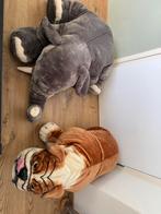 2 grote knuffels hond en olifant, Kinderen en Baby's, Speelgoed | Knuffels en Pluche, Ophalen, Zo goed als nieuw, Overige typen