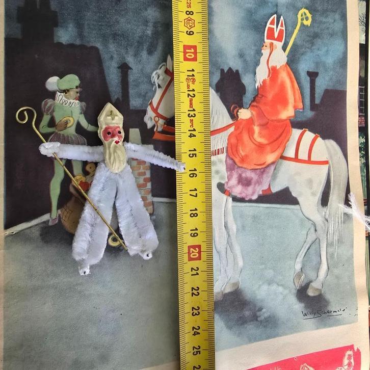 antiek zeldzaam sinterklaas kerst kerstboom popje 1900, Antiek en Kunst, Antiek | Overige Antiek, Ophalen of Verzenden