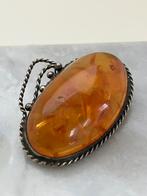 Antieke broche, Ophalen of Verzenden, Zo goed als nieuw, Zilver, Overige materialen