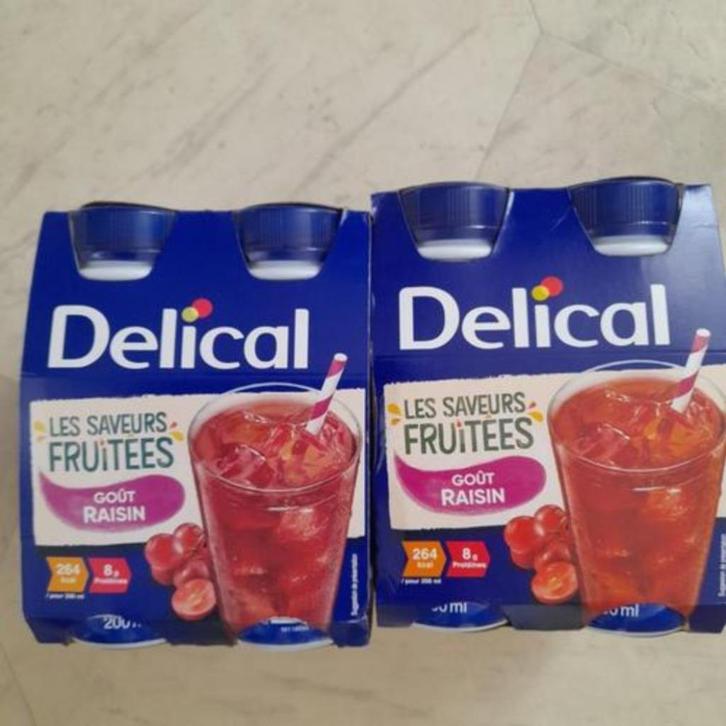 Delical Vruchtendrank Druiven 4x200ml, Diversen, Levensmiddelen, Ophalen of Verzenden