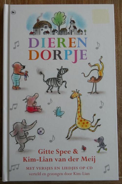 Dierendorpje - Gitte Spee - boek met cd, Boeken, Kinderboeken | Kleuters, Zo goed als nieuw, 4 jaar, Jongen of Meisje, Voorleesboek