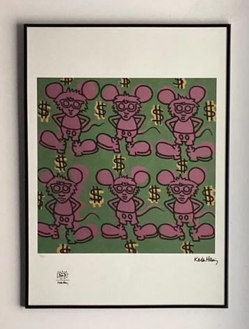 Keith Haring : litho op groot formaat