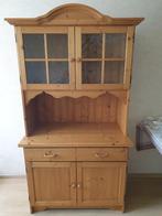 Licht eiken buffetkast / servieskast, Ophalen, Gebruikt, Eikenhout, 50 tot 100 cm