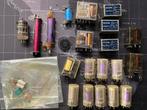 Partij elektronica onderdelen - relais - tube - divers, Ophalen of Verzenden, Gebruikt