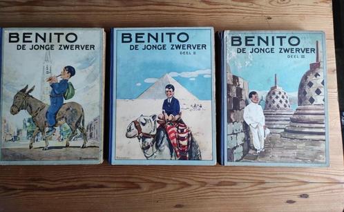 Boeken; Benito de Jonge Zwerver, 1930 drie delen (compleet), Boeken, Prentenboeken en Plaatjesalbums, Gelezen, Plaatjesalbum, Ophalen of Verzenden