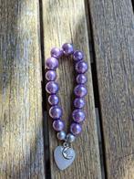 Leuke paarse Armband !!, Sieraden, Tassen en Uiterlijk, Armbanden, Ophalen of Verzenden, Zo goed als nieuw, Overige materialen