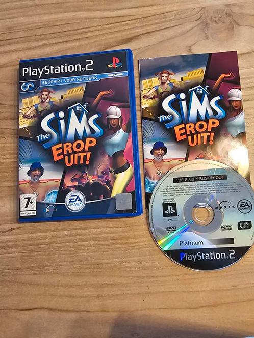 Sony Playstation 2 The Sims Erop Uit, Spelcomputers en Games, Games | Sony PlayStation 2, Zo goed als nieuw, 1 speler, Vanaf 3 jaar