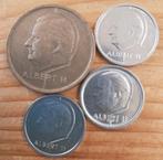 4 Belgische munten Koning Albert, Ophalen of Verzenden