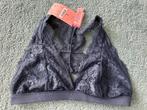 Hunkemoller Bralette bh beha Alexis blauw maat L, Blauw, Hunkemöller, BH, Verzenden