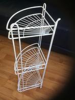 Mooie Wit metalen hoekrek met dri etege, Huis en Inrichting, Woonaccessoires | Etagères, Ophalen of Verzenden, Zo goed als nieuw