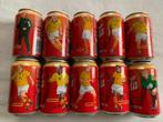 10 coca cola blikjes met Nederlands elftal speler 1998, Ophalen of Verzenden