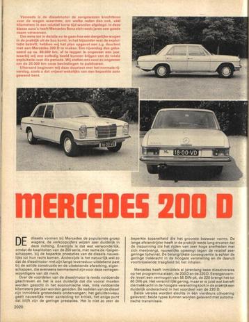 Autokampioen test Mercedes 200 D September 1972 beschikbaar voor biedingen